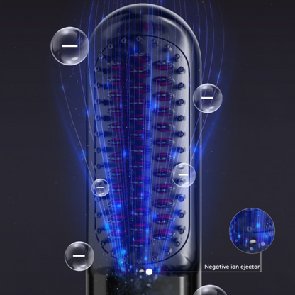 2 in 1 hair straightener and curler brush