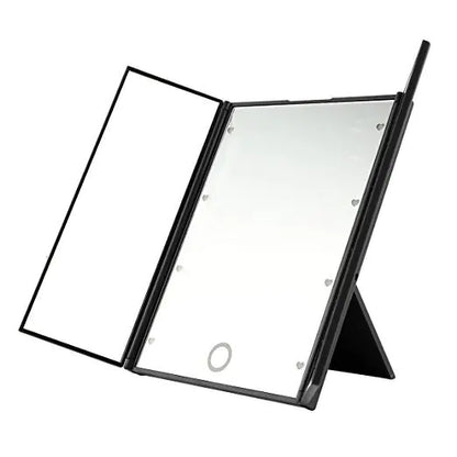 Tri-fold makeup mirror