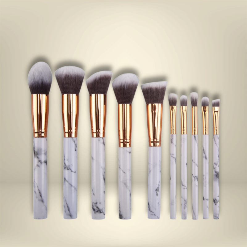 Marble Makeup Brush Set