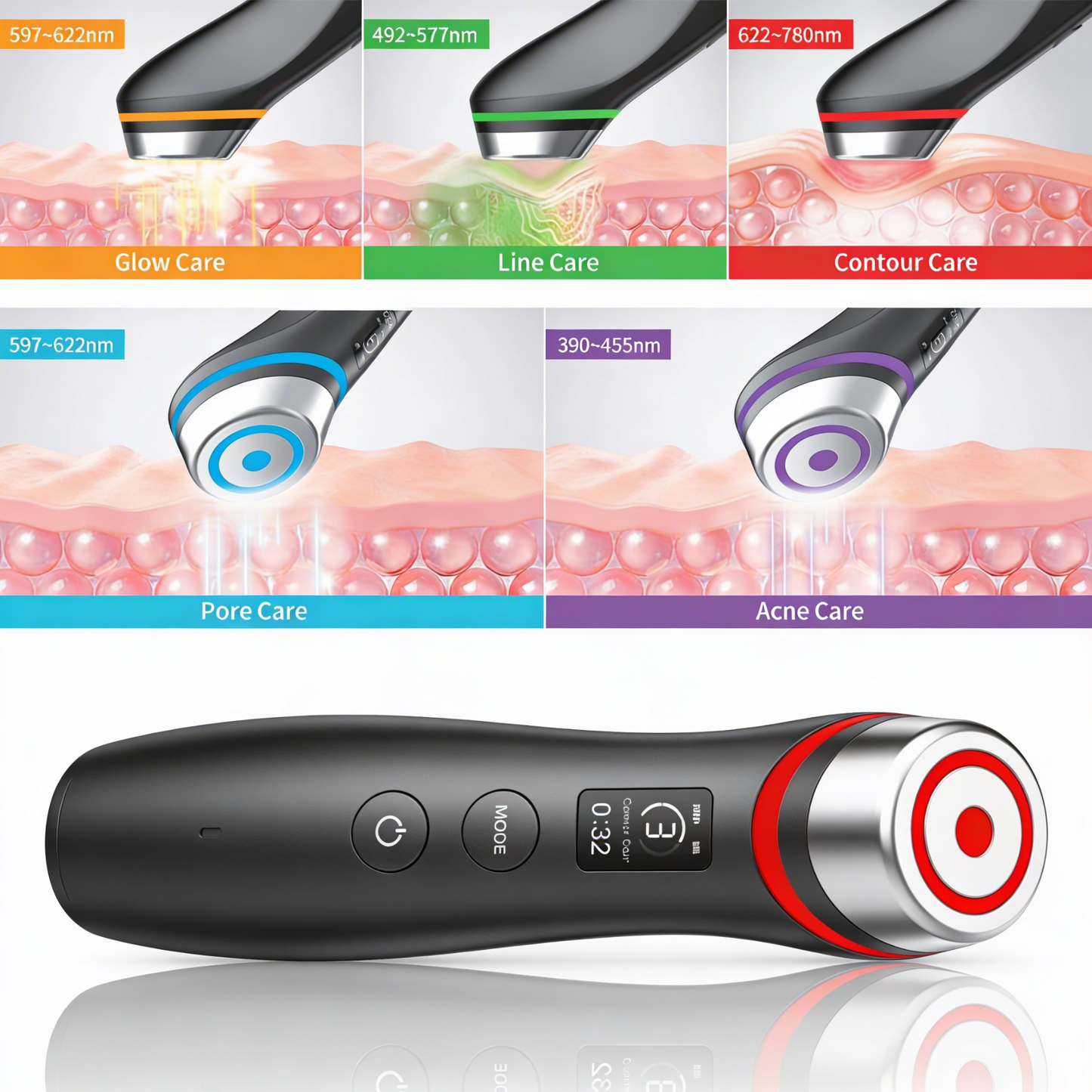 microcurrent vibration massager device