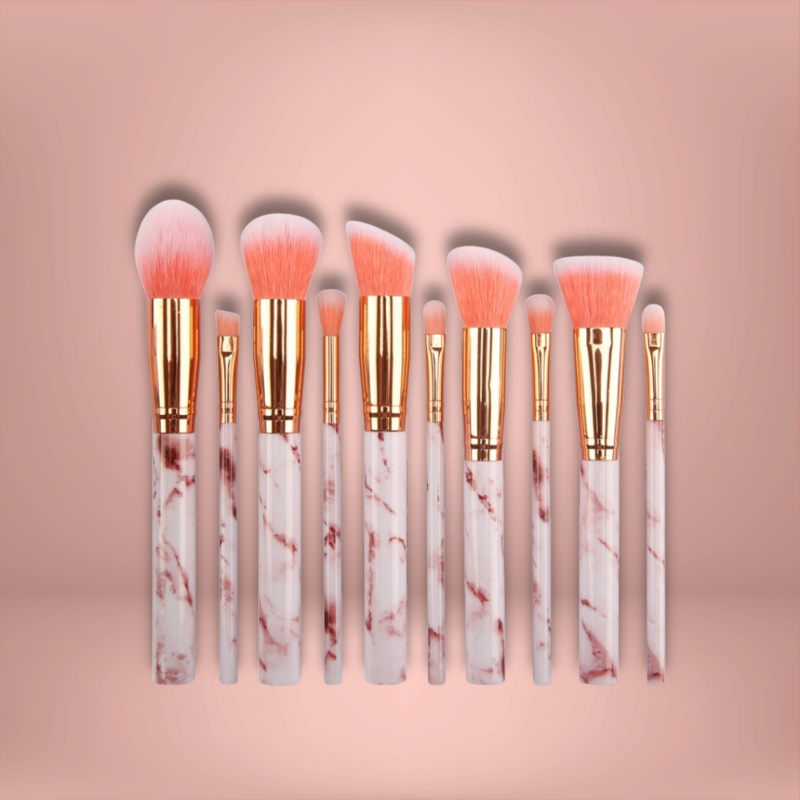 Marble Makeup Brush Set